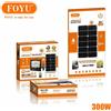 FOYU FARO FARETTO LED SMD 300W CON DIPLAY E PANNELLO SOLARE RICARICABILE ENERGIA