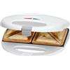 Clatronic Sandwichmaker per 2 panini, antiaderente, 750 W, bianca 750W Clatronic ST 3477