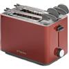 TOGNANA Tostapane 2 Fette con Espulsione Iridea Rosso 850 Watt Tognana