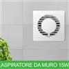 ASPIRATORE DA MURO MODELLO: APB110-1-238 SILENZIOSO SEMPLICE DA INSTALLARE 15 W