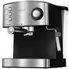 MPM Macchina per Caffè Espresso Manuale 20 bar, 1,7 L, Montalatte, Scaldatazze 850W