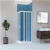 Forte BOX DOCCIA 75X90CM ANGOLARE PVC ACRILICO 2 ANTE SCORREVOLI CENTRALE CRILEX