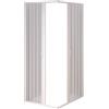 Forte BOX CABINA DOCCIA ANGOLARE PVC A SOFFIETTO BIANCO 80X80 H 185 CM RIDUCIBILE