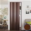 Forte PORTA PVC A SOFFIETTO NOCE MANSONIA MANIGLIA SERRATURA PORTE A SCOMPARSA