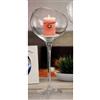 Vaso decorativo casa in vetro calice coppa Across 50 cm