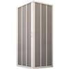 Forte BOX DOCCIA PVC SOFFIETTO CABINA APERTURA CENTRALE BIANCO 80X100 90X100 85X100