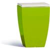 Tekcnoplast POLTRONA SEDIA POUF RESINA DA GIARDINO MONOBLOCCO CON CONTENITORE VERDE