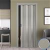 Forte PORTA SOFFIETTO PVC GRIGIO CON MANIGLIA SERRATURA STAMPA 3D SCORREVOLE CASA