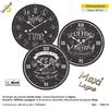 VIRTIME srl Orologio da Parete in Legno Maxi Tondo Effetto Lavagna 58 cm 3 Decori