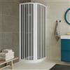 Idralite BOX DOCCIA 70x90 CABINA ANGOLARE TONDO SEMICIRCOLARE A SOFFIETTO CENTRALE PVC