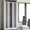 Pinto BOX DOCCIA PORTA 130CM PARETE NICCHIA 1 LATO A SOFFIETTO PVC 14 COLORI SU MISURA