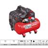 FINI SILTEK S/6 COMPRESSORE ARIA SILENZIATO 59Db ELETTRICO PORTATILE 6 L 8 BAR