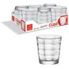 BORMIOLI LUIGI SPA Set 6 Bicchieri Acqua Vino da Tavola in Vetro Cube 24 cl Bormioli