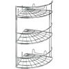 ARTEX Mensola Angolare Doccia Portacosmetici Slim Cromato 3 Piani Artex