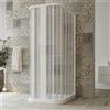 Idralite BOX DOCCIA 3 TRE LATI 70x70x70 CM CABINA PARETE FISSA A SOFFIETTO H 185