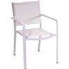 Vacchetti SEDIA DA GIARDINO ESTERNO POLTRONA VERANDA Bianco Bianco El Paso