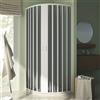 Forte BOX DOCCIA SEMICIRCOLARE IN PVC ANGOLARE 75X75 CM R55 CENTRALE CABINA H185