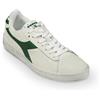 Diadora Scarpe Sneaker Uomo DIADORA Modello Game L Low Waxed White Fogliage