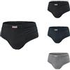 Primal Slip Uomo PRIMAL 4 Paia Taglie Forti Assortito e Bianco Cotone Art.2211