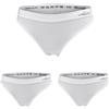 Set 3 Paia Slip Donna LIABEL Microfibra Vita Bassa Bianco - Nero Art.3001