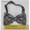 MADE IN ITALY Papillon Farfalla Cravattino MADE IN ITALY Silver Purple Regolabile 100% Seta