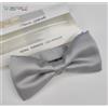 NUCCIO GABRIELLI Papillon Farfalla Cravattino NUCCIO GABRIELLI Silver Regolabile Made in Italy