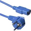 ACT Schuko - C13, 3.0m cavo di alimentazione Blu 3 m Accoppiatore C13