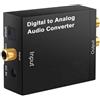 TEKONE CONVERTITORE AUDIO JACK 3.5 mm a FIBRA OTTICA COASSIALE da DIGITALE a ANALOGICO