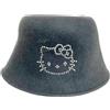 Hello Kitty Cappello per bambini di Hallo Kitty in feltro di lana tg54