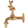 Rubinetto in ottone con pomello Gatto Morelli fontana ghisa animale