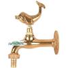 Rubinetto in ottone con pomello Delfino Morelli fontana ghisa animale