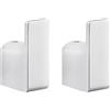 Gedy Set 2 grucce Pirenei Cromo | L2 x P3,3 x H5,3 cm (per unità) | Ottone | Viti da parete + tasselli | Cromo