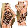 Body a rete nero trasparente abbigliamento intimo erotico donna lingerie sexy