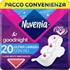 Nuvenia - Assorbente Ultra Notte con Ali - Superficie Traspirante e Assorbenza Rapida - Confezione da 20 Assorbenti