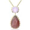 Swarovski Collana Swarovski Orbita 5619786 necklace Lilla Rosso Double-Face Dorata Donna
