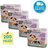 Leopet 200 tappetini cani 60x90 al carbone attivo traverse adesive assorbenti per cane