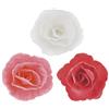 dekora Conf. 36 Rose in Cialda Decorazioni Commestibili per Torte, Colori Assortiti (Rosa, Bianco, Rosso)