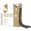 VELCRO Brand Velcro VEL-EC60282, Nastro Adesivo, per Appendere, 20 mm x 10 m, Nero | Nastro a strappo da cucire per lavori creativi, riparazioni e orli, lavabile in lavatrice a freddo