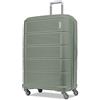 American Tourister Stratum 2.0 Hardside - Valigia espandibile con filatori, Verde giada, 20-Inch Carry-On, Stratum 2.0 - Valigia rigida espandibile con ruote girevoli