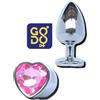 Godo d+ Plug anale grande dilatatore in metallo dildo indossabile con pietra a cuore BIG