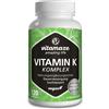 Vitamaze® Vitamina K Complesso 2200 mcg con Vitamina K2 MK7 + MK4 y Vitamina K1