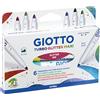 Giotto- Turbo Glitter Maxi Pennarello, Colore Assortiti Glitterati, 426600