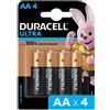 Duracell Batteria Duracell Ultra alcalina AA, 4 pz