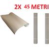 DURO 2X ROTOLO CARTONE ONDULATO PROTEZIONE PAVIMENTI PITTURA IMBALLAGGIO H100X 45MT