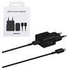 Samsung Caricabatteria Alimentatore USB-C FastCharge 25W + Cavo EP-T2510 Nero