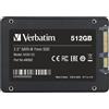 Verbatim Hard Disk Verbatim SSD Vi550 S3 - SSD interno da 512GB Solid State Drive NUOVO
