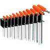 BETA - Serie Chiavi a Brugola con Impugnatura a T Professionali, Chiavi Maschio Esagonali Piegate Cromate Alta Coppia, Impugnatura Ergonomica Antiscivolo, Set 11 Pezzi con Supporto, 96T/SP11