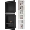 VEVOR Nicchia Doccia da Incasso a Parete 40,6x40,6/40,6x50,8cm Mensole per Bagno