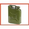 Tanica per Benzina Omologata 10 Litri LT Metallo Bidone Verde Diesel Trasporto