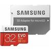 Samsung EVO Plus 32GB Classe 10 MicroSDHC Scheda di Memoria con Adattorere SD